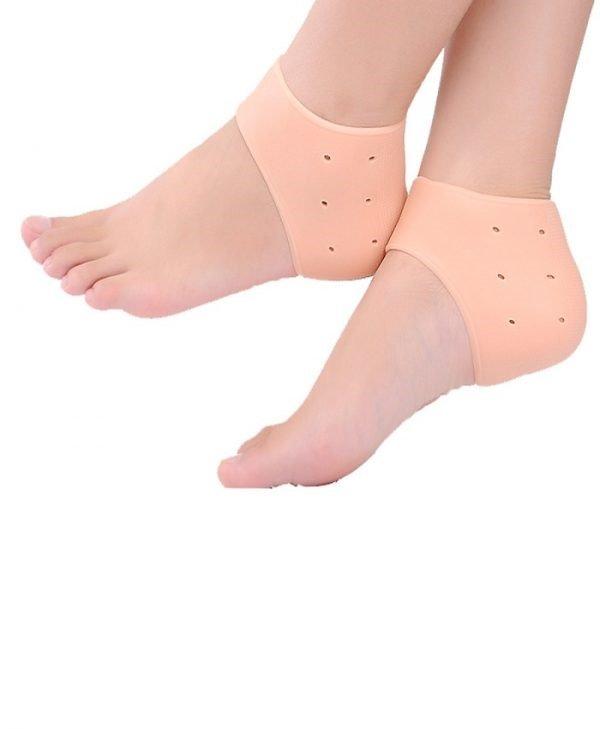 Silicone Gel Heel Pad Socks for Pain Relief and anti crack heel - #1 ...